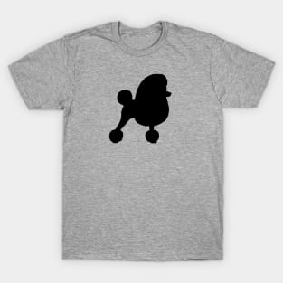 Black Toy Poodle Silhouette T-Shirt